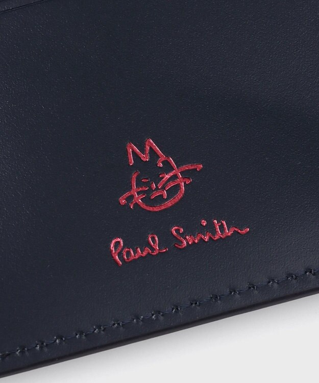 Paul Smith カラードゥードゥル ３つ折りがま口財布 ネイビー