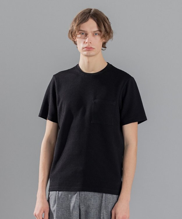 JOSEPH HOMME 【オリジナル素材】ライトタックジャージー クルーネック ブラック系