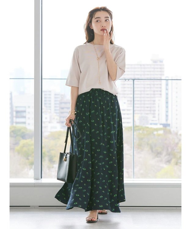 AMERICAN HOLIC ５分袖ボートネックカットプルオーバー Pink