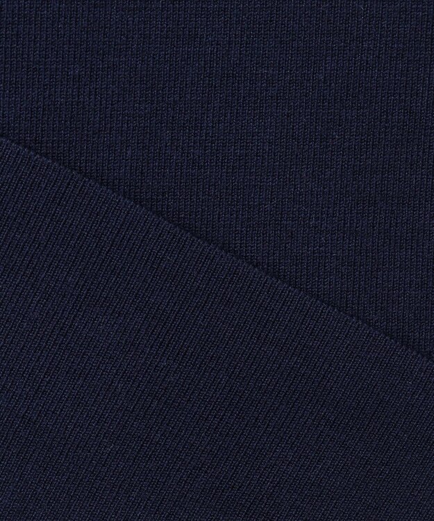 JOSEPH 【洗える】ストレッチシルクニット　ラウンドネック Navy