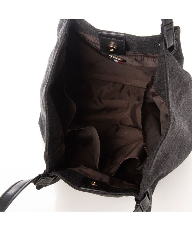 LA BAGAGERIE 【DEVEAUX】ペイズリーナチュラルトート ブラック