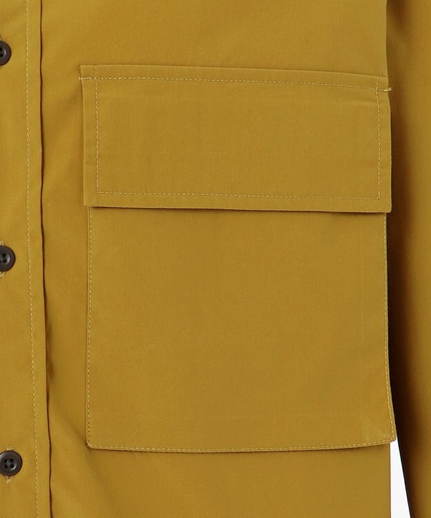 J.PRESS YORK STREET 【UNISEX】ストレッチピーチクロスワークシャツ キャメル系