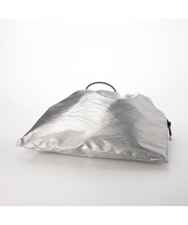 UNBILLION カシュカシュ cachecache / コンビ金手ハンドル2wayトート シルバー