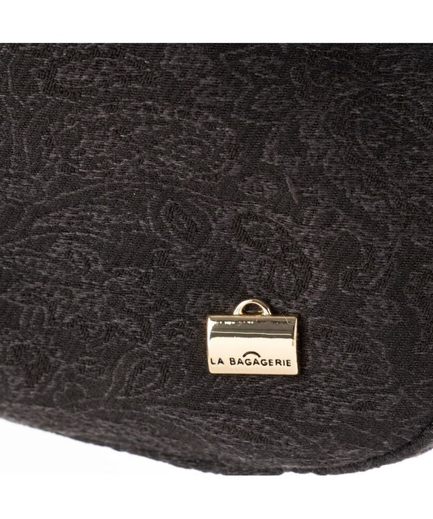 LA BAGAGERIE 【DEVEAUX】ペイズリーナチュラルトート ブラック