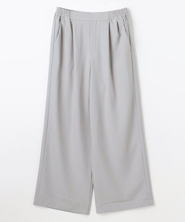 ANY イージーケアライトストレッチワイドパンツ ライトグレー