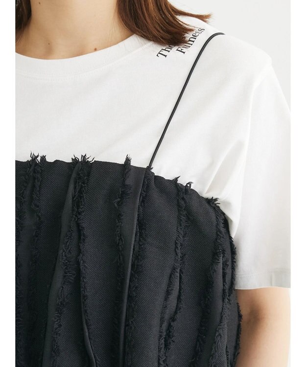 Green Parks ・ＡＮＤ　ＳＥＡＲＣＨフリンジストライプバルーンキャミ Black