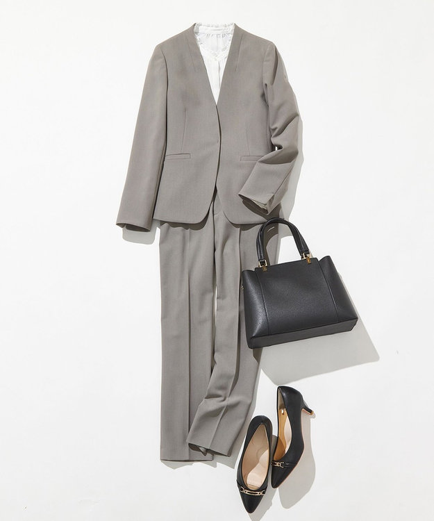 ANY SIS 【洗える】レースピンタック ブラウス オフ