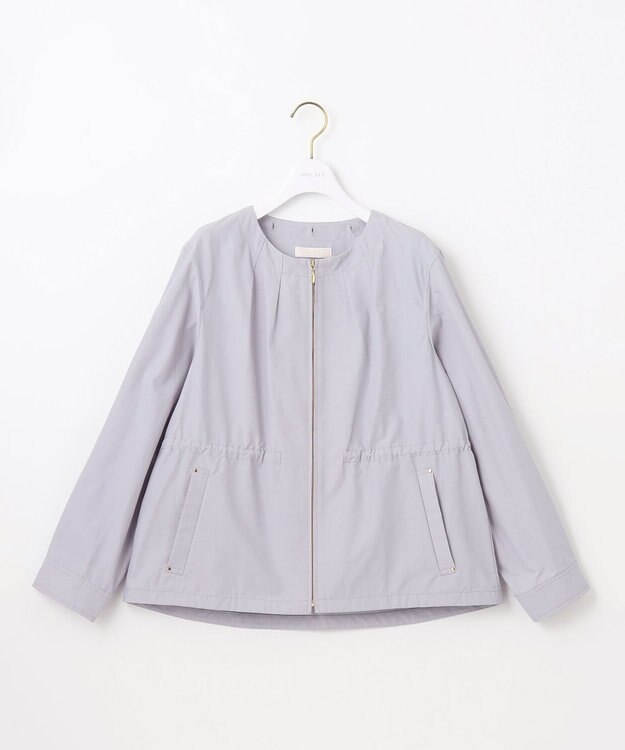 ANY SIS S 【撥水/花粉対策】2WAYフーディー ブルゾン アイスブルー