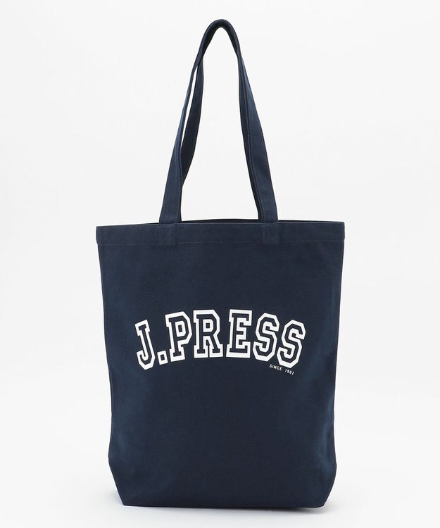 J.PRESS MEN アーチロゴトートバッグ ネイビー系