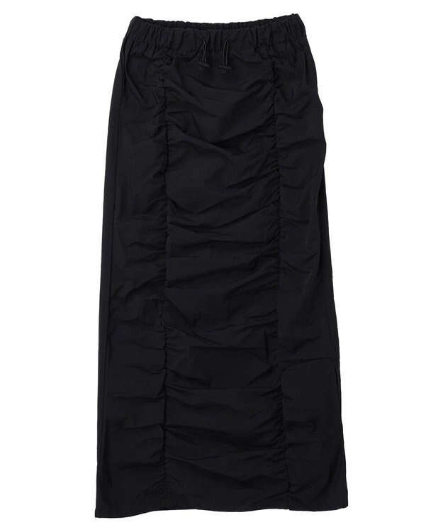 Green Parks ・ＲＡＹ　ＣＡＳＳＩＮ　フロントギャザーナロースカート Black
