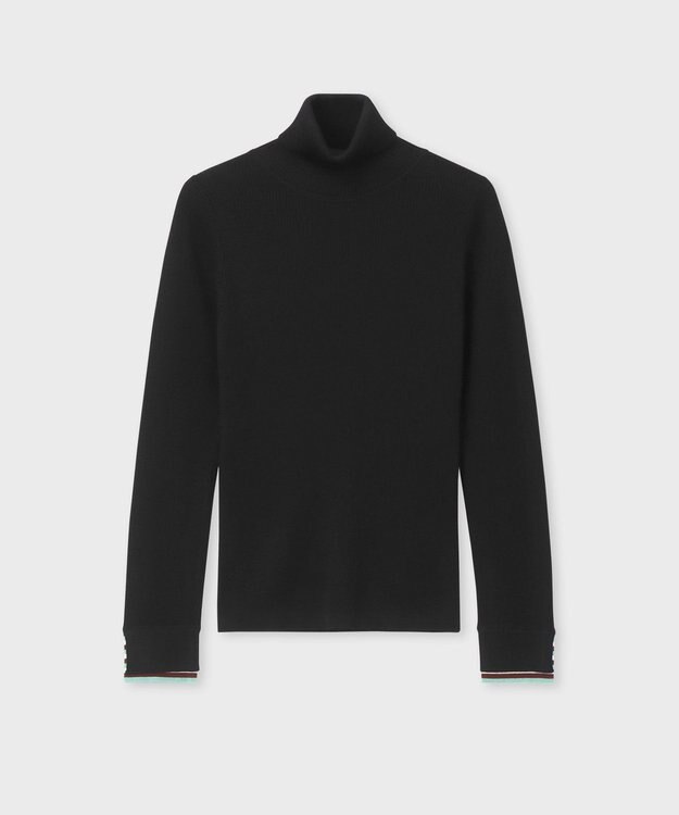 Paul Smith ハイゲージ タートルネック ニット ブラック