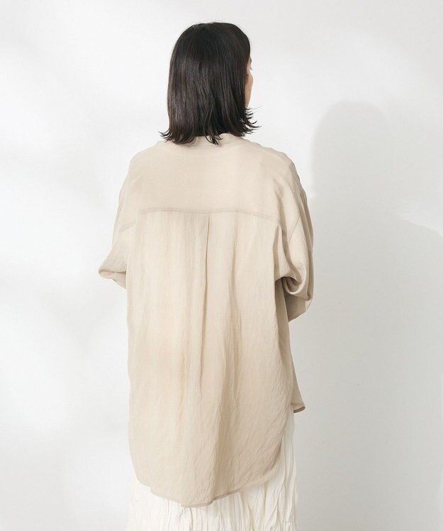 CRAFT STANDARD BOUTIQUE ヴィンテージボイルスキッパー長袖シャツ Gray Beige