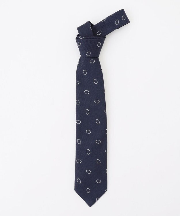 JOSEPH ABBOUD 【イタリア生地・日本製】メランジシャンブレーネクタイ ネイビー系3