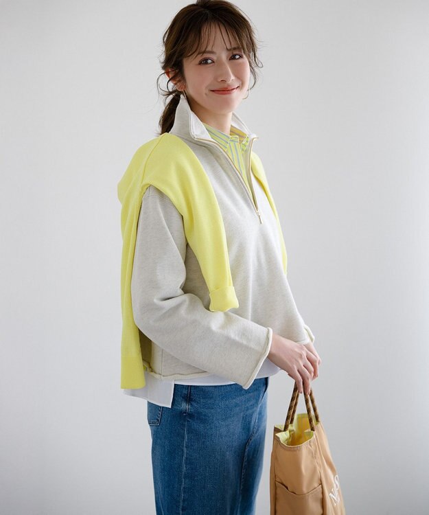 23区 【23区別注/WEB&一部店舗限定】NOMADIS SAC ストライプ ロゴ トートバッグ ベージュ系