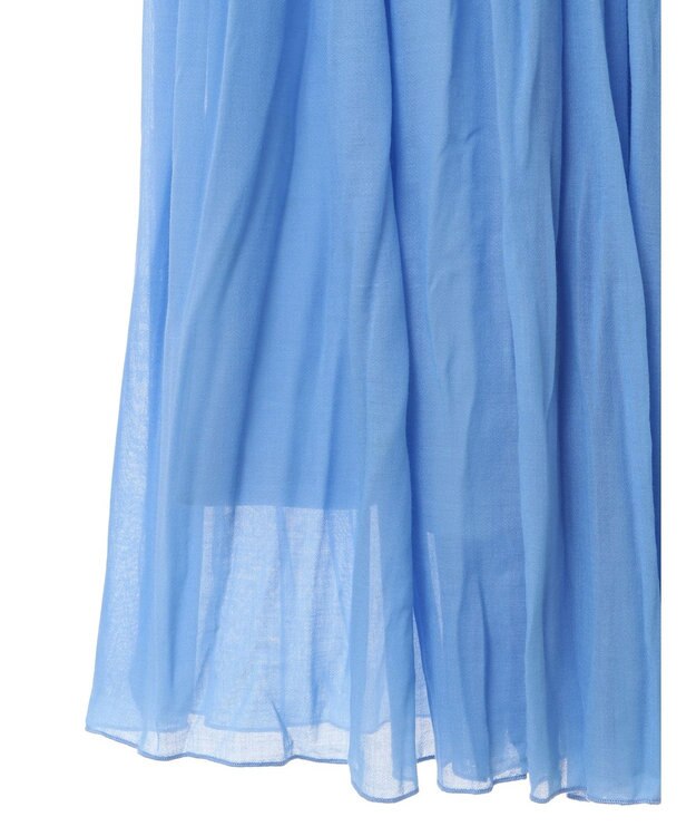 Green Parks シアープリーツボリュームスカート Blue