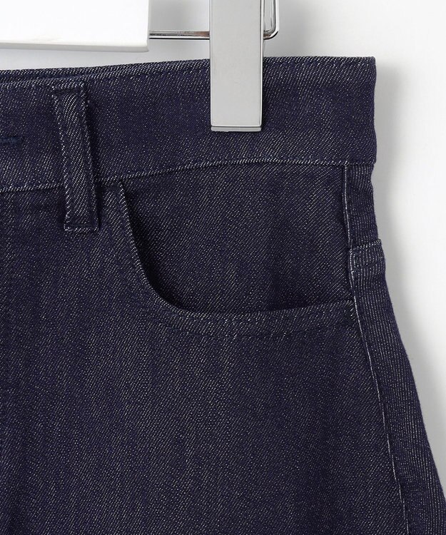 自由区 【洗える】ウスカルデニムAライン スカート インディゴ