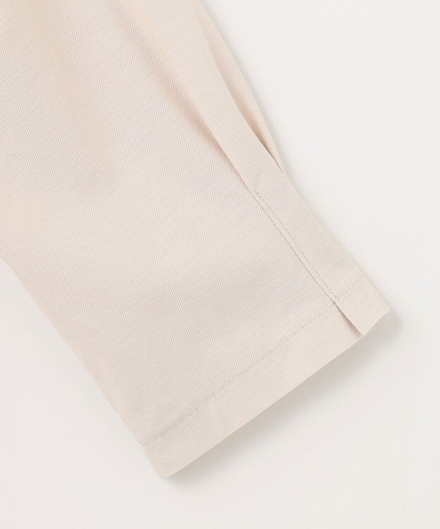 自由区 S 【UVカット・吸水速乾・洗える】ツイストプレーンバンドカラーチュニック丈 カットソー シャンパンベージュ