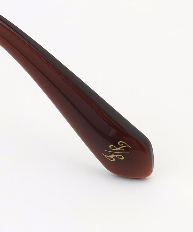 自由区 オーバル サングラス ブラウン