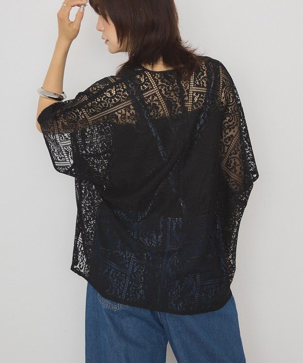 AMERICAN HOLIC レースコクーンプルオーバー Black