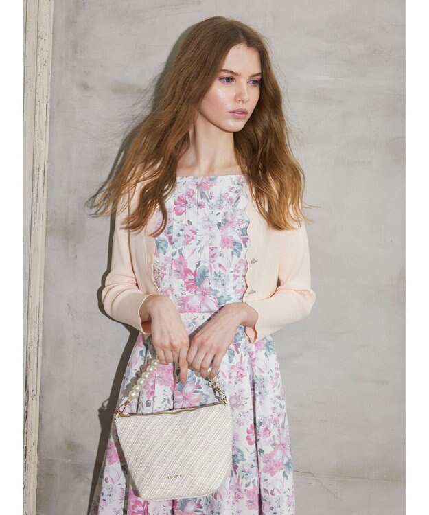 TOCCA ZIGZAG KNIT カーディガン ピンク系