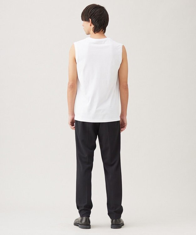 UNFILO MENS BASIC ノースリーブ カットソー ホワイト