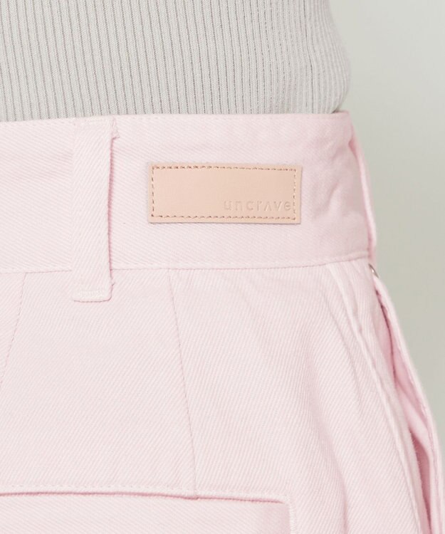 uncrave デニム スカート（uncrave WHITE） ライトピンク