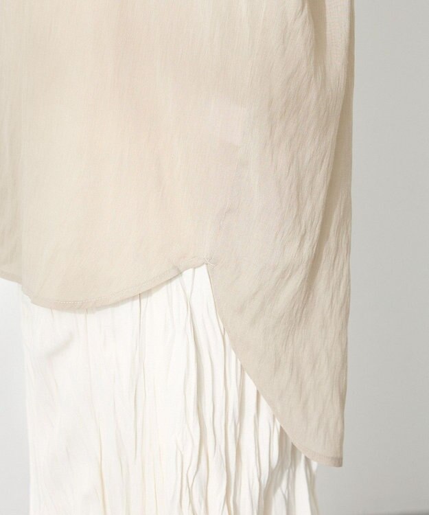 CRAFT STANDARD BOUTIQUE ヴィンテージボイルスキッパー長袖シャツ Gray Beige