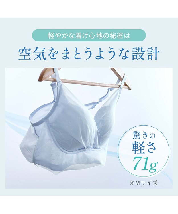 BRADELIS New York 【BRADELIS NewYork peace】　キャッチャーカップソフトエアーブラ26 パウダーブルー