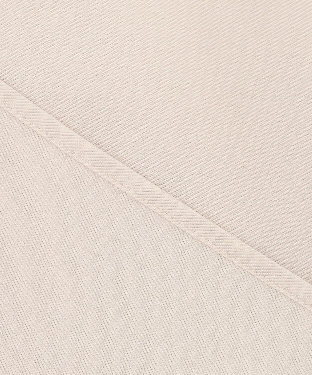 自由区 S 【UVカット・吸水速乾・洗える】ツイストプレーンバンドカラーチュニック丈 カットソー シャンパンベージュ