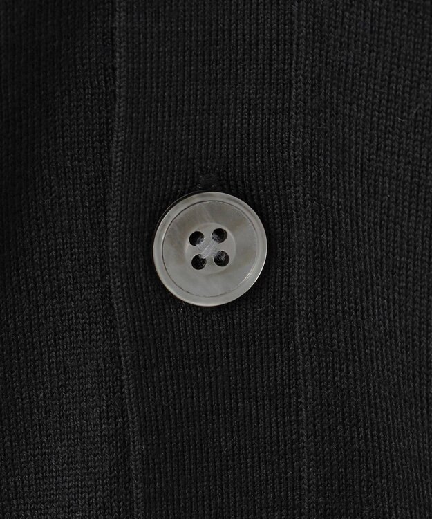 J.PRESS MEN オメガツイスト ハイゲージ ニットカーディガン ブラック系