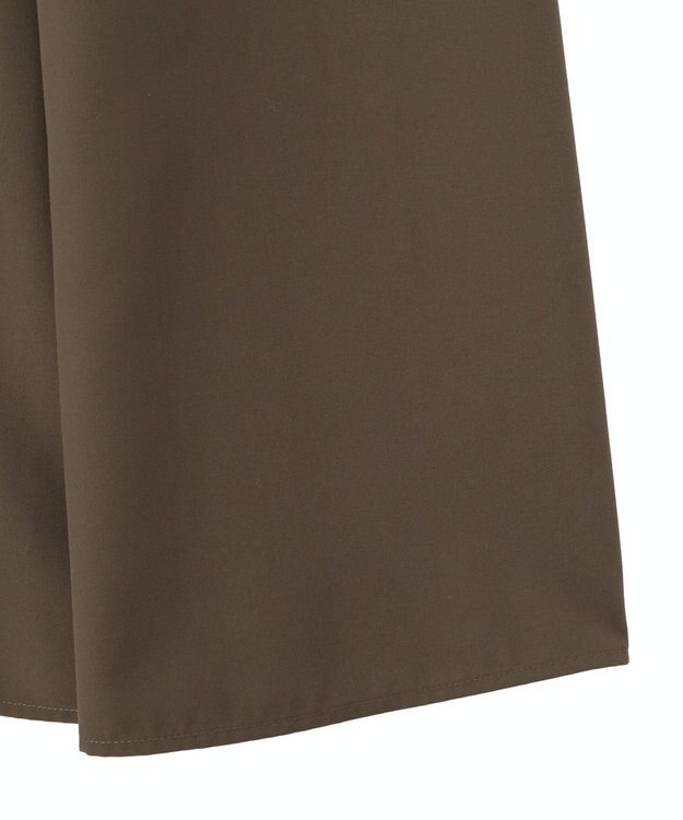 Green Parks サマ見えタックギャザーワンピース Brown
