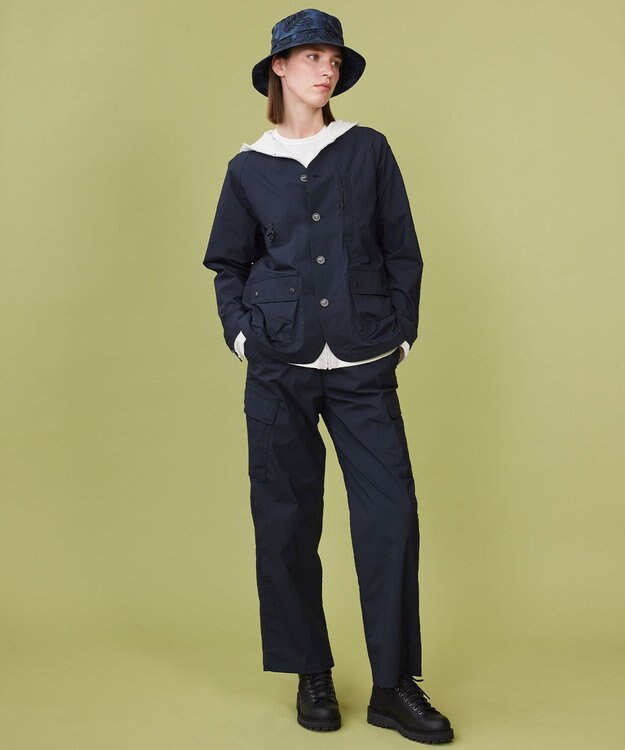 JOSEPH ABBOUD MOUNTAIN 【軽量】ハイパワーストレッチカルゼ トレッキングカーゴパンツ ネイビー系