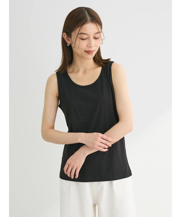 Green Parks ＳＥＴ２点　レースカーデ＋タンクトップ Black