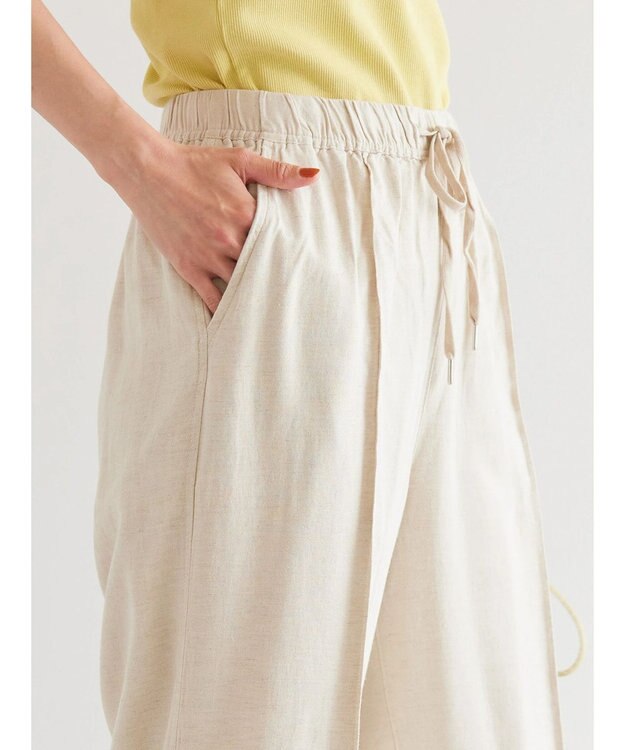 AMERICAN HOLIC リネンブレンドワイドイージーパンツ Light Beige