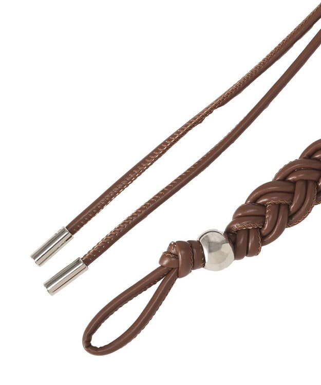 AMERICAN HOLIC メタルポイントロープベルト Brown