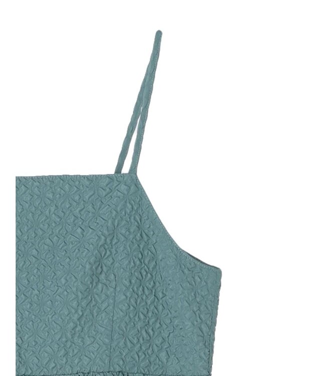 Green Parks ・ＥＬＥＮＣＡＲＥ　ＤＵＥ　フクレキャミワンピース Green