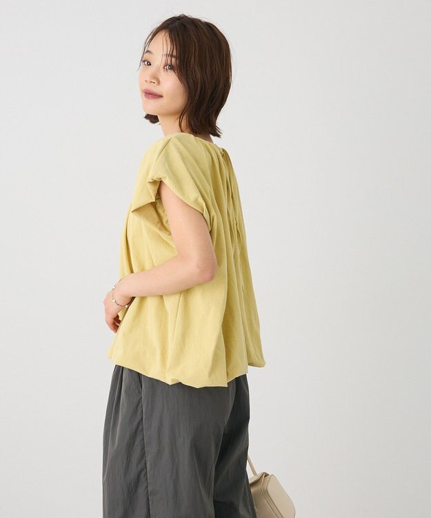 CRAFT STANDARD BOUTIQUE カットクレープ裾バルーンプルオーバー Yellow