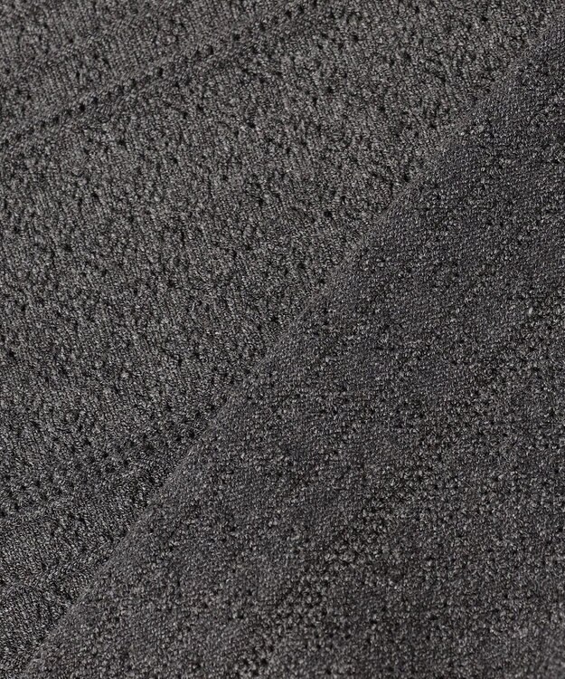 組曲 S 編み柄ディテールニット グレー系