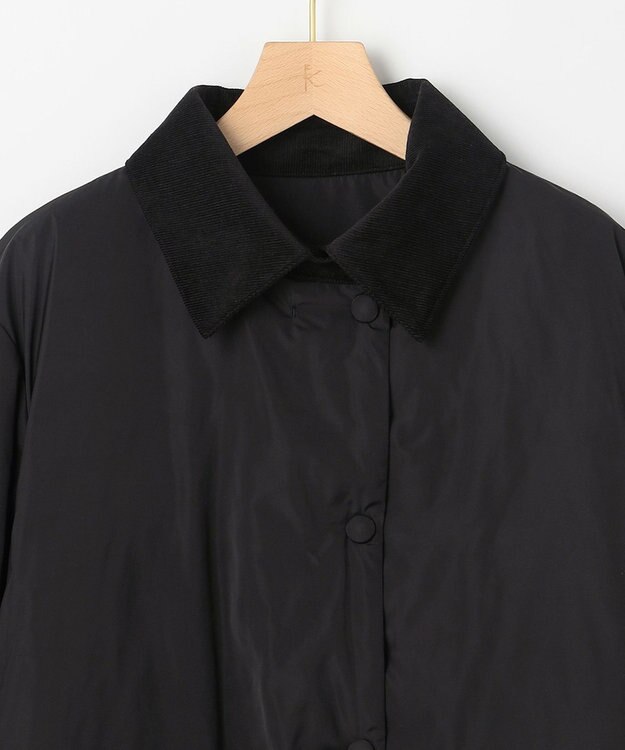 組曲 S 【組曲×setsuko sagittaire】リバーシブルバレル ダウンコート ブラック系