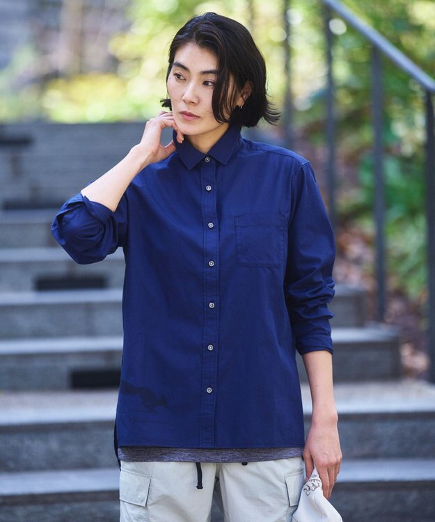 JOSEPH ABBOUD MOUNTAIN 【接触冷感・男女兼用】 クールスキンガードTシャツ ライトグレー系