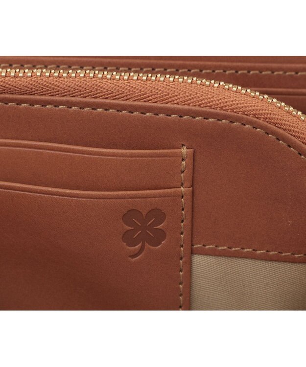 genten クアドリフォリオ 長財布 ブラウン