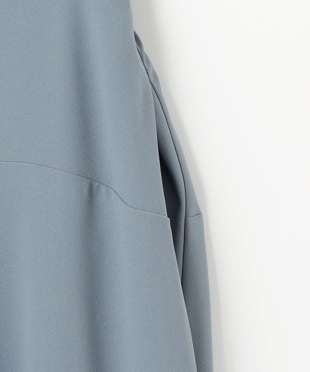 組曲 L 【WEB限定】バックサテンジョーゼット ワンピース ブルー系