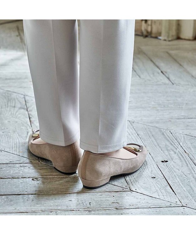 Riz raffinee <Riz raffinee>バックルオペラパンプス ベージュスエード