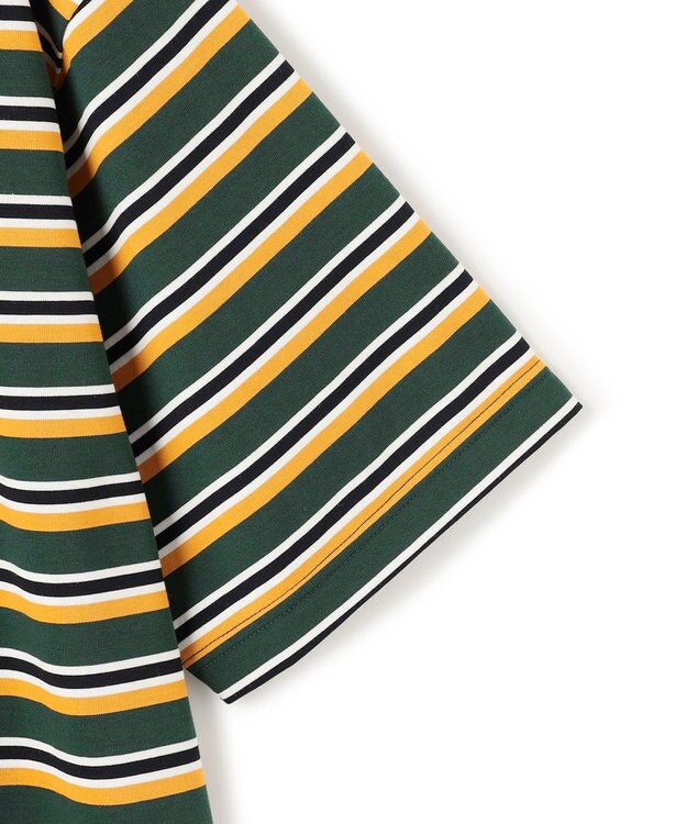 J.PRESS YORK STREET 【UNISEX】ベーシックボーダー Tシャツ ダークグリーン系2