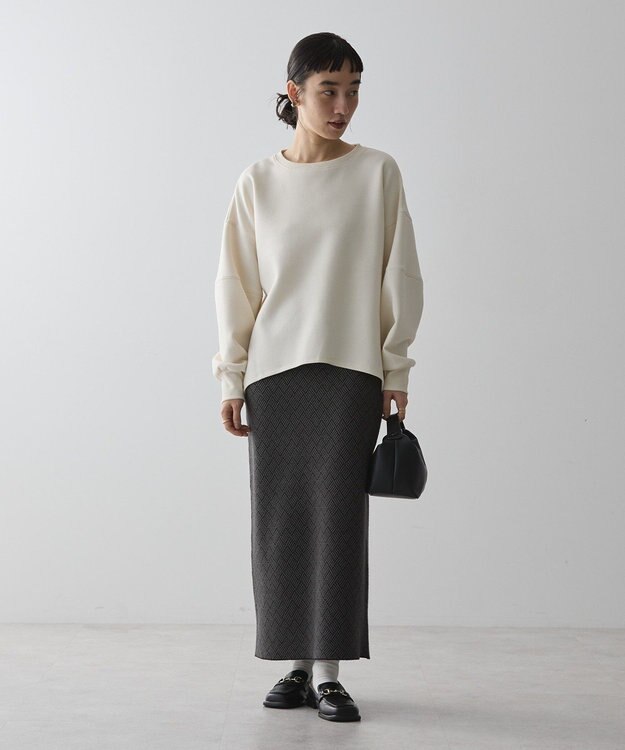 AMERICAN HOLIC 袖タックコクーンポンチプルオーバー Ivory