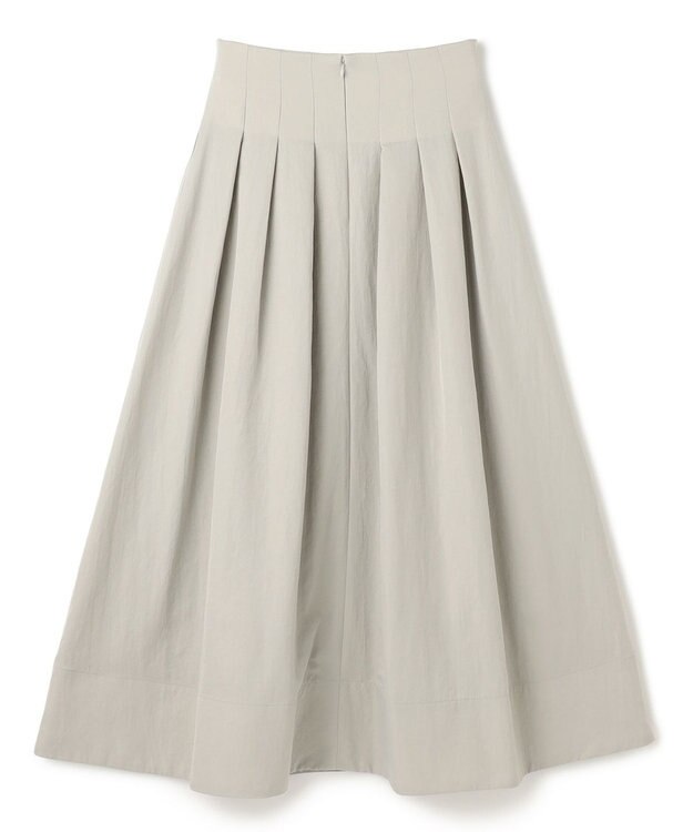 uncrave ヴィンテージタフタ フレアスカート ライトグレー