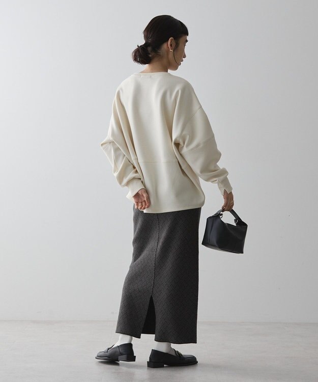 AMERICAN HOLIC 袖タックコクーンポンチプルオーバー Ivory