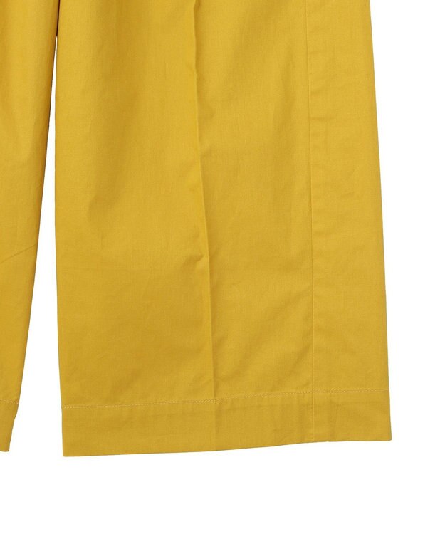 YECCA VECCA コットンイージー切替ワイドパンツ Yellow