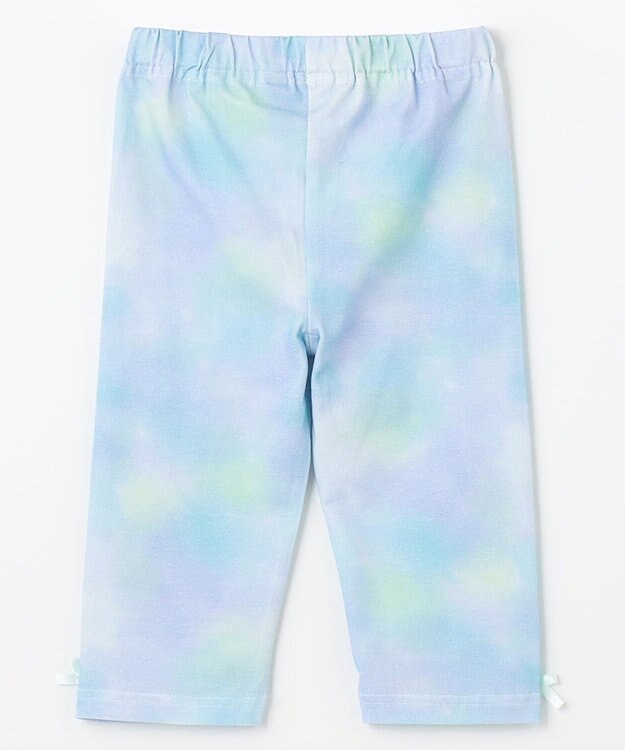 ANY KIDS 裾リボン 5分丈 レギンス レインボーサックス