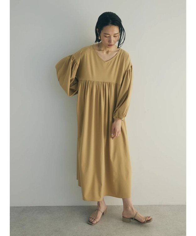 Green Parks armonia．２ｗａｙ袖ボリュームワンピース Beige